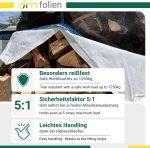 dm-folien Holz-Big Bag (10er Set) – 100 x 100 x 160 cm | 1.000 kg Traglast | Robuste Big Packs für Brennholz mit Netzgewebe & Sternboden | Stabil & Wiederverwendbar - Image 2