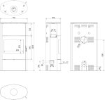 KRATKI KOZA/AB/S/2/ROLLO/W Kaminofen – 10 kW – Moderner Design-Kamin mit Panoramasicht – Energieeffizienzklasse A – Mit TERMOTEC-Speichertechnologie – Für Passivhäuser geeignet - Image 7
