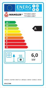 Wamsler Yuna freistehender Kaminofen – 6 kW, Eisengrau - Image 4