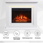BALDERIA Finn Elektrokamin mit Kaminsims – 2000W – 3D-Flammeneffekt & 13-farbige Ambientebeleuchtung – Inkl. Fernbedienung - Image 7