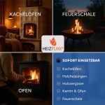 HEIZFUXX Nestro XL Blaue Weichholz-Briketts – 960 kg Palette (96 x 10 kg) – Premium-Briketts für Kamin, Heizkessel & Ofen – Hoher Heizwert & aschearm - Image 6