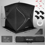 WILLOWYBE Tragbares Outdoor-Sauna-Set – Faltbares Saunazelt mit hocheffizientem Holzofen - Image 3
