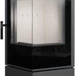 KRATKI Thor Kaminofen – 8 kW – Moderner Design-Kamin mit Panoramablick – Energieeffizient – Acumotte-Speichertechnik – Für Eck-Installation geeignet