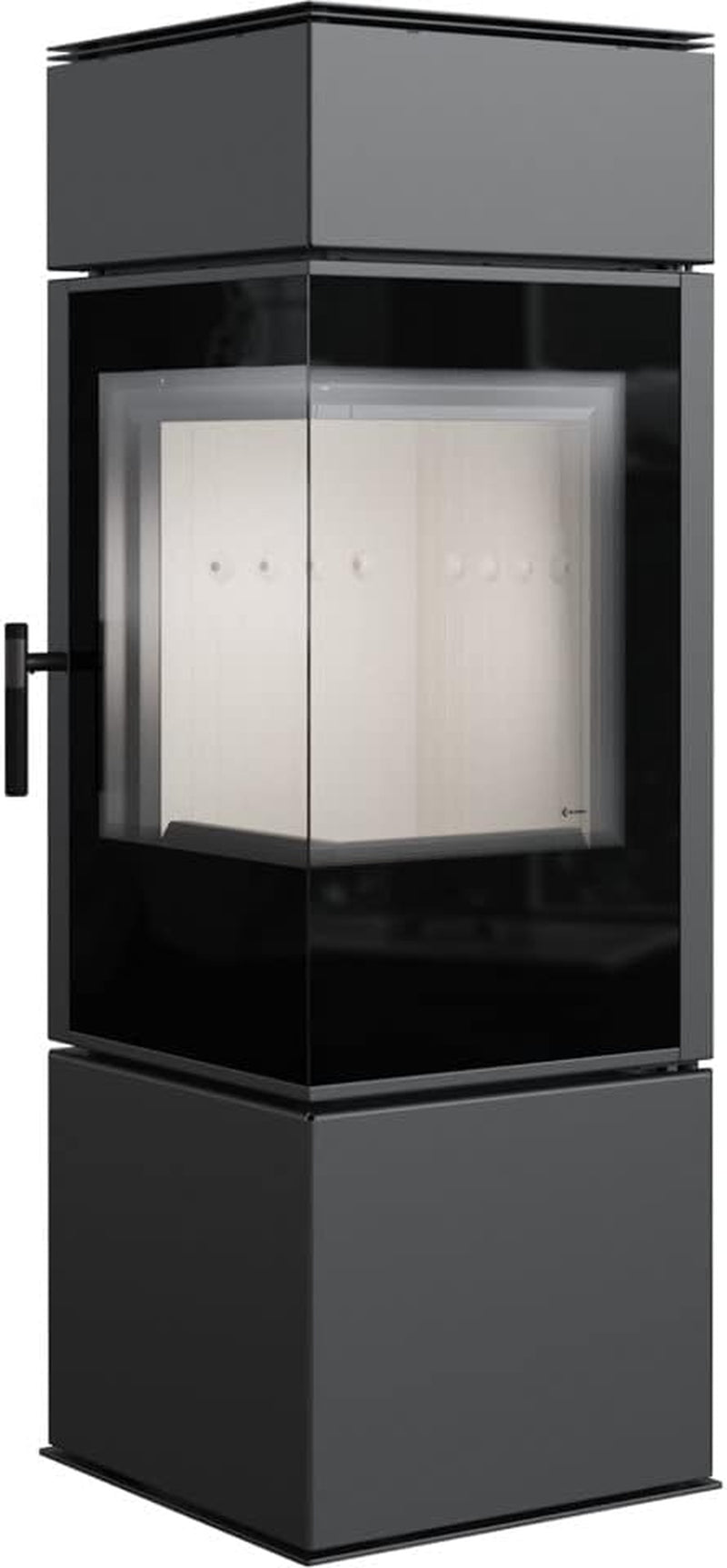637d3dd90d6b6ba57799c8cd602dc022.jpg KRATKI Thor Kaminofen – 8 kW – Moderner Design-Kamin mit Panoramablick – Energieeffizient – Acumotte-Speichertechnik – Für Eck-Installation geeignet - Image 1