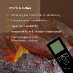 GLOW FIRE Mozart Opti-Myst Wasserdampf-Elektrokamin – Weiß, realistischer 3D-Flammeneffekt - Image 5