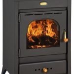 BALKAN ENERGY K1 R Holz- & Kohleofen – 9 kW, Graphitschwarz, Energieeffizienzklasse A
