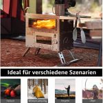 GREEN STOVE Tragbarer Edelstahl-Pellet- & Holzofen für Zelte - Image 7