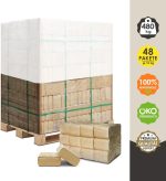 Kiefernholzbriketts (100 % Kiefer) auf Palette – 480 kg – Premium-Brennstoff für Kamin, Ofen, Grill & Smoker - Image 2