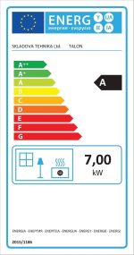 Balkan Energy Talon Kaminofen – 7 kW – Moderner Konvektionsofen – Graphitgrau – Mit Holzfach – Energieeffizienzklasse A – Ecodesign-konform - Image 9