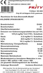 Prity 2P50 Holzherd & Kaminofen – 16 kW, XL-Backofen, BImSchV Stufe II zertifiziert - Image 6