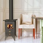 OtoSystem Mini SP Kaminofen – 5,2 kW – Kompakter, freistehender Holzofen – Mit Schamott-Auskleidung & Gussrost – Graphitschwarz - Image 2