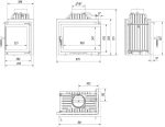 KRATKI Simple 8kW Eck-Kamineinsatz – Moderner Kamin mit beidseitiger Verglasung (BS) – Energieeffizienzklasse A – EcoDesign-konform – Hocheffiziente Verbrennung für offene Wohnkonzepte - Image 6