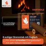 Paligo Heizfuxx Pinikay Wood Briquettes, Hardwood, Octagon, Chimney, Oven, Firewood, Heating Briquettes 10kg x 96 Packages 960kg / 1 palette - Image 2