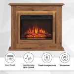 BALDERIA Finn Elektrokamin mit Kaminsims – 2000W – 3D-Flammeneffekt & 13-farbige Ambientebeleuchtung – Inkl. Fernbedienung - Image 14