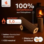 Paligo Heizfuxx Pinikay Wood Briquettes, Hardwood, Octagon, Chimney, Oven, Firewood, Heating Briquettes 10kg x 96 Packages 960kg / 1 palette - Image 3