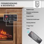 BALDERIA Finn Elektrokamin mit Kaminsims – 2000W – 3D-Flammeneffekt & 13-farbige Ambientebeleuchtung – Inkl. Fernbedienung - Image 12