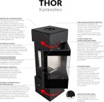KRATKI Thor Kaminofen – 8 kW – Moderner Design-Kamin mit Panoramablick – Energieeffizient – Acumotte-Speichertechnik – Für Eck-Installation geeignet - Image 6