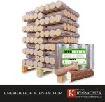 Energie Kienbacher Premium Nestro Hartholz-Briketts – 300 kg Palette (30 x 10 kg Säcke) – 100 % Buche & Eiche, runde Öko-Briketts ohne Zugloch - Image 4