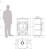 Thermia Bali Max Freistehender Kaminofen – Naturstein Grau, 8,5 kW - Image 6