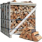 JSM-Brennholz Premium Buchen-Brennholz 33 cm – 1 RM ofenfertig auf Palette gestapelt (ca. 1,6 SRM / 500 kg) – Für Kamin, Ofen, Grill & Smoker