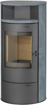 Thermia Munich V3 Kaminofen – 7 kW – Naturstein-Verkleidung aus Speckstein – Mit automatischer Verbrennungsluftregelung – Dauerbrand-Funktion - Image 3