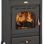 GODINO GROUP Kir freistehender Kaminofen – 9/12 kW, Braun