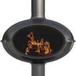 Invicta P648114 freistehender Gusseisen-Kaminofen – Vintage-Schwarz, 7 kW, Energieeffizienzklasse A