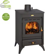 BALKAN ENERGY K1 R Holz- & Kohleofen – 9 kW, Graphitschwarz, Energieeffizienzklasse A - Image 2