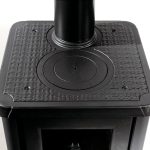 La Nordica Gemma Forno Holzofen – 7 kW, Burgunderrote Keramik & Gusseisen - Image 5