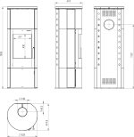 Thermia München XL Kaminofen – 7 kW – Moderner Speicherofen mit Speckstein-Verkleidung – Energieeffizienzklasse A+ – Panorama-Sichtfenster – Dauerbrand-fähig - Image 5