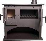 EEK Viki Küchenofen – 10,5 kW – Leistungsstarker Werkstattofen mit Backfach & Kochplatte – Für Räume bis 200 m² – Autark heizen & kochen – Robustes Design mit Holzfach - Image 4