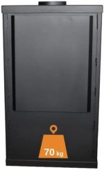 Balkan Energy Talon Kaminofen – 7 kW – Moderner Konvektionsofen – Graphitgrau – Mit Holzfach – Energieeffizienzklasse A – Ecodesign-konform - Image 2