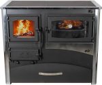 ABC Concept 2 Air Kaminofen – 11,6 kW – Multifunktionaler Holzofen mit Backfach & Kochplatte – Energieeffizienzklasse A – Robuste Edelstahl-Brennkammer – Autarkes Heizen & Kochen - Image 2