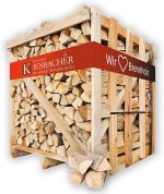 Energie Kienbacher Buchen-Brennholz – 1 RM Box (25 cm Scheite) – Ofenfertig, trockenes Hartholz für Kamin, Ofen & Pizzaofen