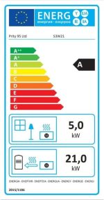 Prity S3 W21 Wasserführender Kaminofen – 21,5 kW – Zentralheizungs-Anschluss mit integriertem 29-Liter-Wassertaschen-Boiler – Effiziente Heizlösung für bis zu 215 m² – Robustes Stahl-Design in Beige/Schwarz - Image 6