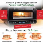 GIU Falò Elektro-Pizzaofen – 450°C Profi-Heißluftofen – „Pizzaiolo Set“ inklusive Zubehör – FusionHeat-Technologie – Neapolitanische Pizza in 2 Minuten – Mit Pyrolyse-Selbstreinigung - Image 4
