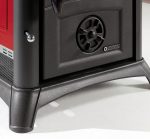 La Nordica Gemma Forno Holzofen – 7 kW, Burgunderrote Keramik & Gusseisen - Image 3