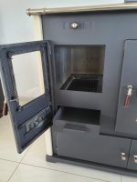 Prometey Practik Lux Holzofen – 9,5 kW – Mit Backofen & Kochfeld – Beige & Schwarz – Effiziente Heizlösung für Haus & Werkstatt - Image 3