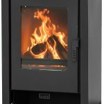 ALAZ Mouse K9-MAX Kaminofen – 10 kW – Leistungsstarker Holzofen für große Räume – Mit Schamott-Brennkammer – Energieeffizienzklasse A+ – Für 50 cm Scheitholzlänge