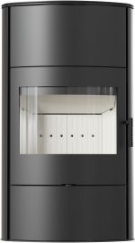 KRATKI KOZA/AB/S/2/ROLLO/W Kaminofen – 10 kW – Moderner Design-Kamin mit Panoramasicht – Energieeffizienzklasse A – Mit TERMOTEC-Speichertechnologie – Für Passivhäuser geeignet - Image 4