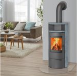 Thermia Munich V3 Kaminofen – 7 kW – Naturstein-Verkleidung aus Speckstein – Mit automatischer Verbrennungsluftregelung – Dauerbrand-Funktion - Image 2