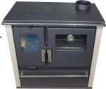Nana IF Verso CS Plus Küchenherd – 7,7 kW – Multifunktionaler Holzofen mit Backfach & Kochfläche – Energieeffizienzklasse A+ – Elfenbeinfarbenes Design – Umweltfreundlich - Image 4