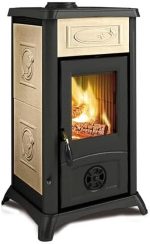 La Nordica Gemma Elegance Kaminofen – 6 kW, weiße Majolika-Keramik, hohe Effizienz - Image 3