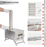 XCMAN Camping-Holzofen – Kompakter Edelstahl-Zeltofen für Backpacker – Faltbar & Transportabel – Inklusive 7-teiligem Schornstein & Seitenablagen – Ideal für Wintercamping, Eisfischen & Outdoor-Abenteuer - Image 5