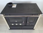 Prometey Practik Lux Holzofen – 9,5 kW – Mit Backofen (links) & Kochfeld – Beige – Autarke Heiz- & Kochlösung für Haus & Ferienhaus - Image 4