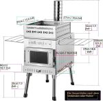 WILLOWYBE Tragbares Outdoor-Sauna-Set – Faltbares Saunazelt mit hocheffizientem Holzofen - Image 5