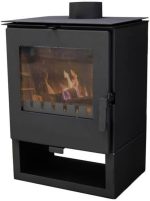 ALAZ K5S Kaminofen – 6 kW – Robuster Holzofen – Energieeffizienzklasse A+ – Hoher Wirkungsgrad – Für Holz & Briketts – Kompakt & Effizient