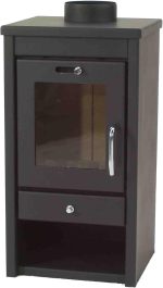 Generisch 7 kW Kaminofen – Kompakter, freistehender Holzofen – Mit großem Sichtfenster & Holzfach – Schwarz – Ideal für Werkstatt, Hütte & Wohnbereich - Image 7