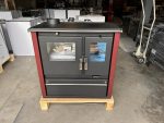 Verso CS Plus Inox Kaminofen – 7,7 kW – Küchenherd mit Backfach – Bordeaux Rot – Energieeffizienzklasse A+ – Hoher Wirkungsgrad – Autarkes Heizen & Kochen - Image 6