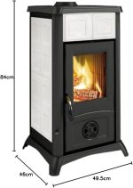 La Nordica Gemma Elegance Kaminofen – 6 kW, weiße Majolika-Keramik, hohe Effizienz - Image 6